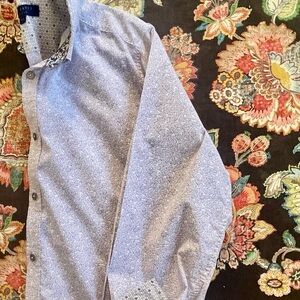 Men’s Ted Baker Lavender Floral Patterned Button-Up Shirt